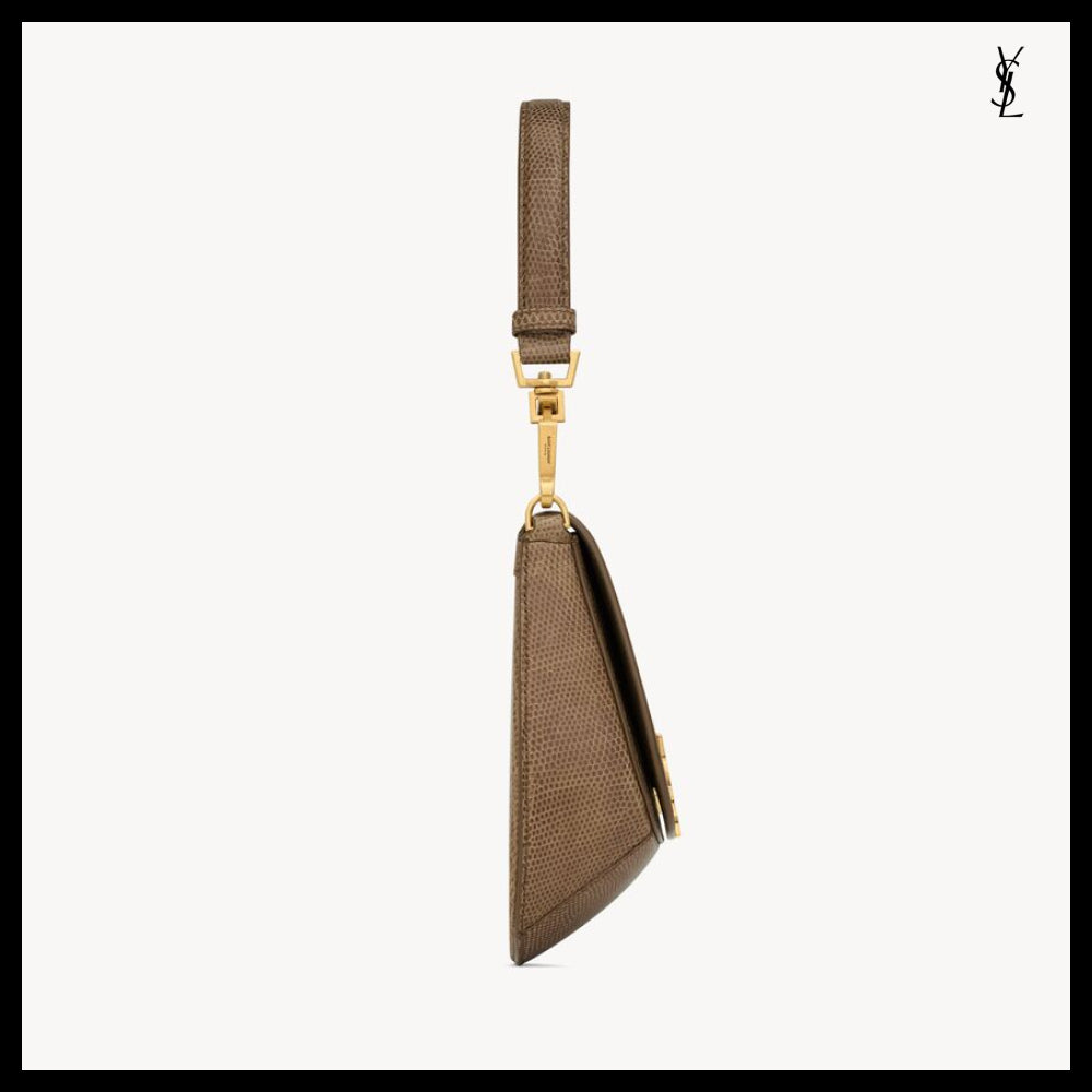 【Saint Laurent】Mini Lizard Leather VOLTAIRE Top Handle Bag