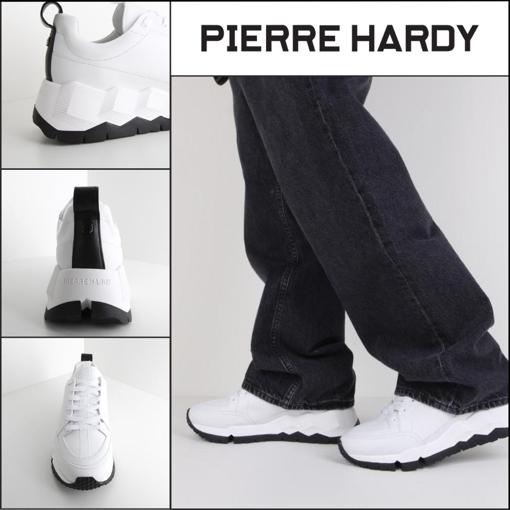 【Pierre Hardy】STREET LIFE White Sneakers QX02Z