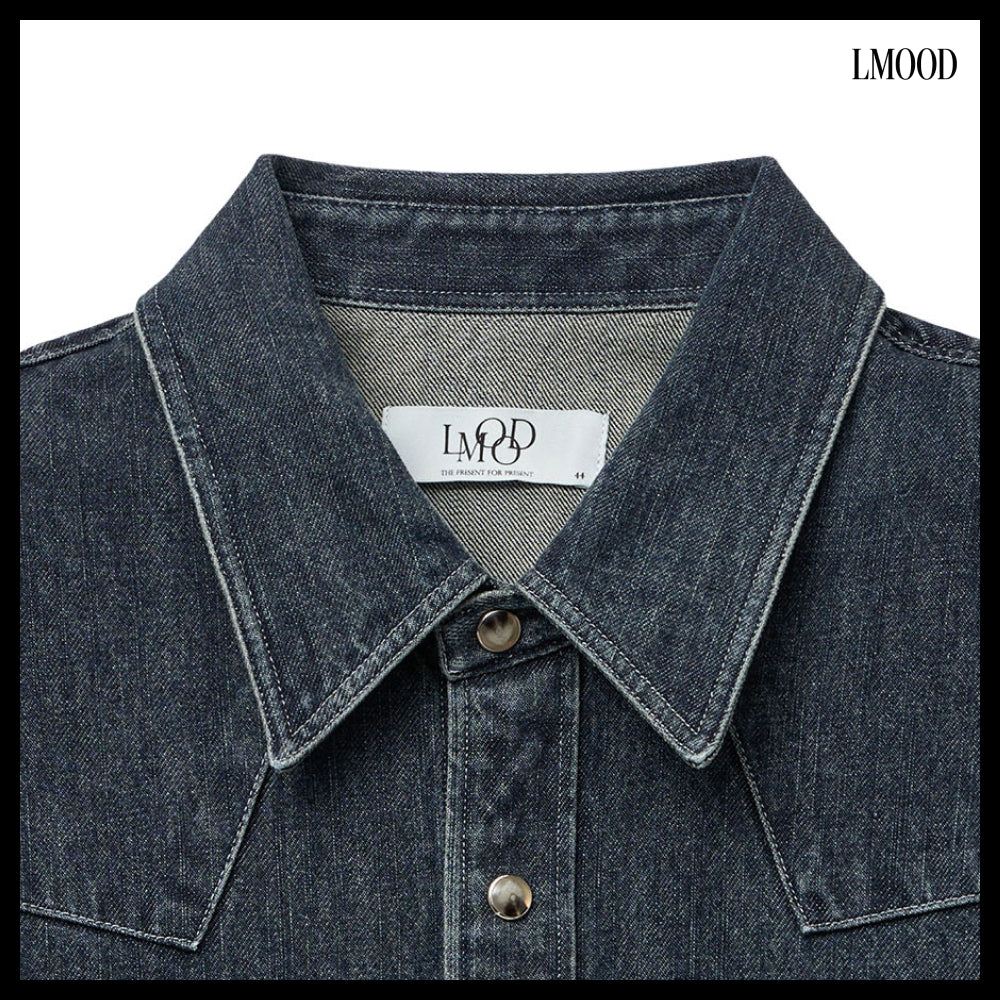 【LMOOD】Bad Guy Denim Western Shirt 3 Colors