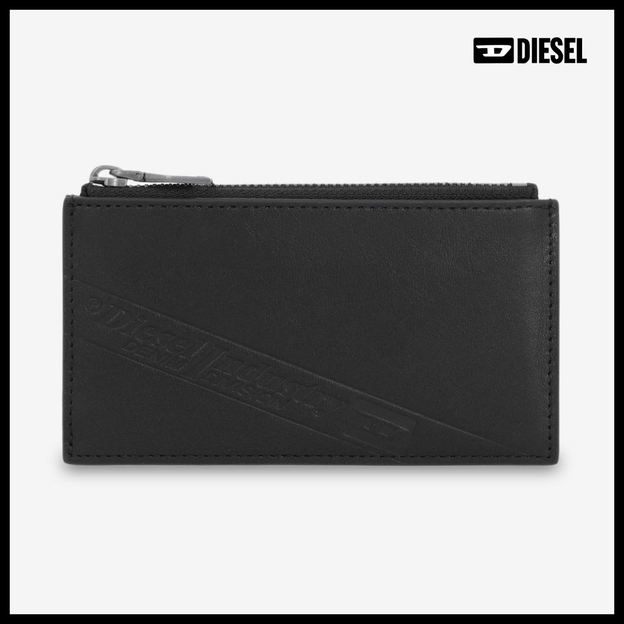 【DIESEL】Flag D III Card Holder Black