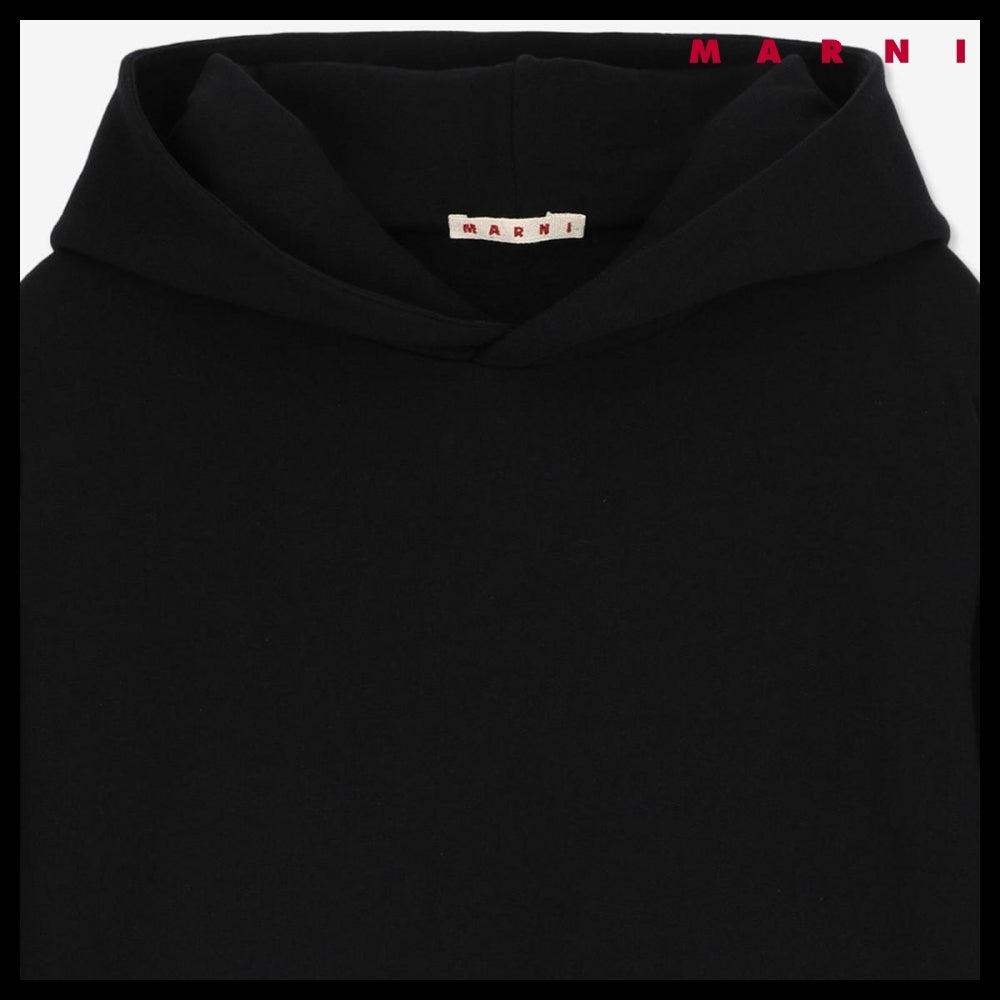 【MARNI】チェック フーディ ブラック