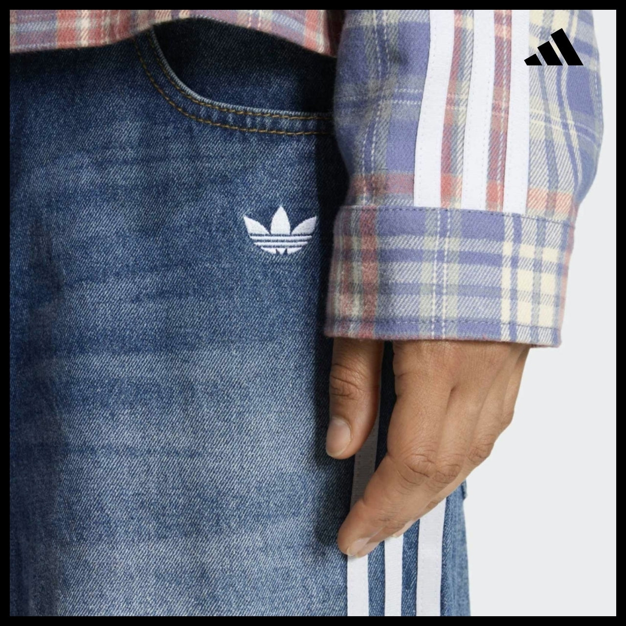【ADIDAS】Denim Pants  Blue Denim