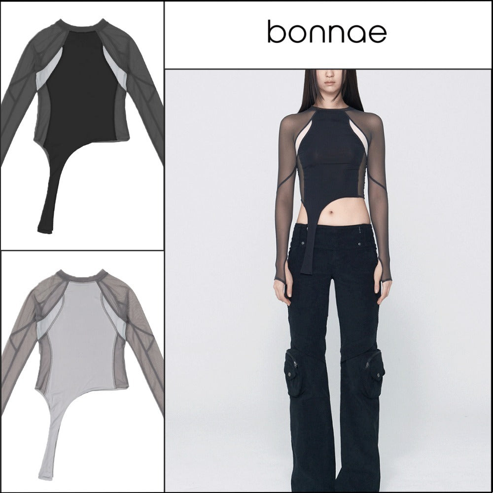 【Bonnae】Women's Mesh Top 2Colors