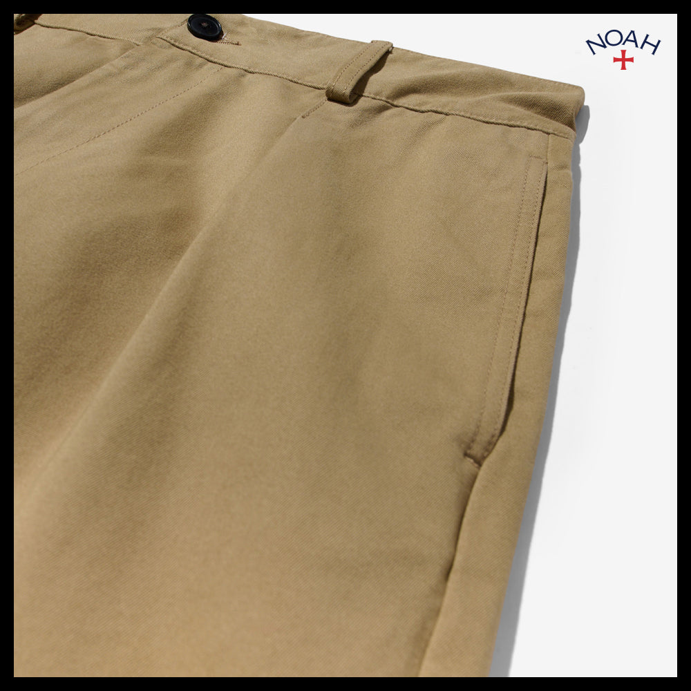 【Noah】Single pleat baggy shorts khaki