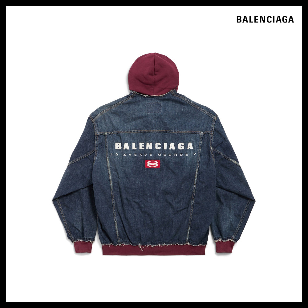 【BALENCIAGA】Patched Denim Jacket