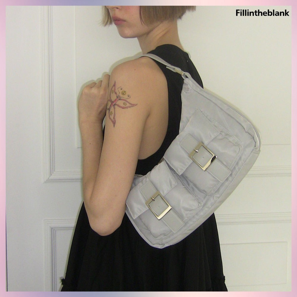 【FILL IN THE BLANK】PK HOBO BAG NYLON 3 COLORS