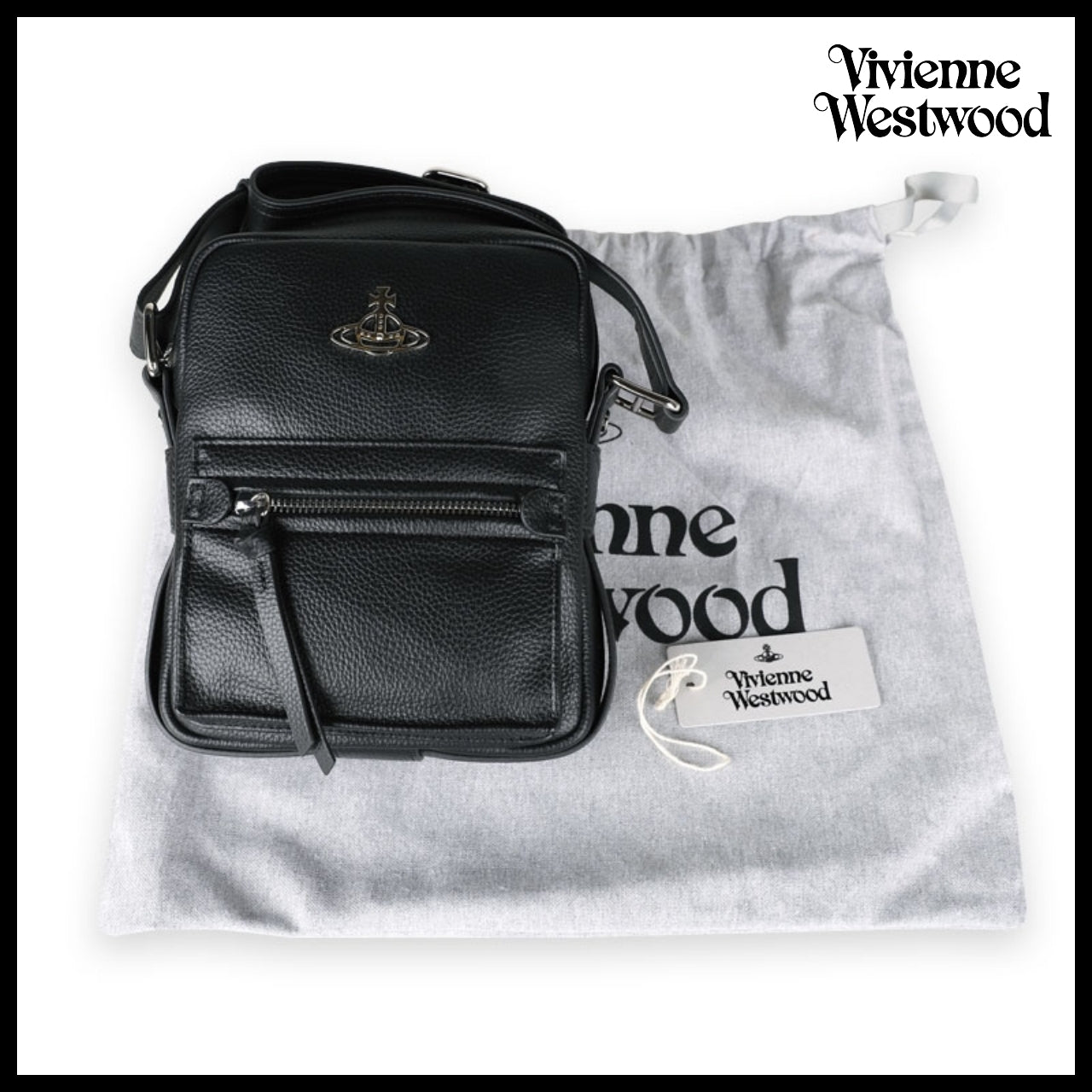 【Vivienne Westwood】Jackson Crossbody Bag Black