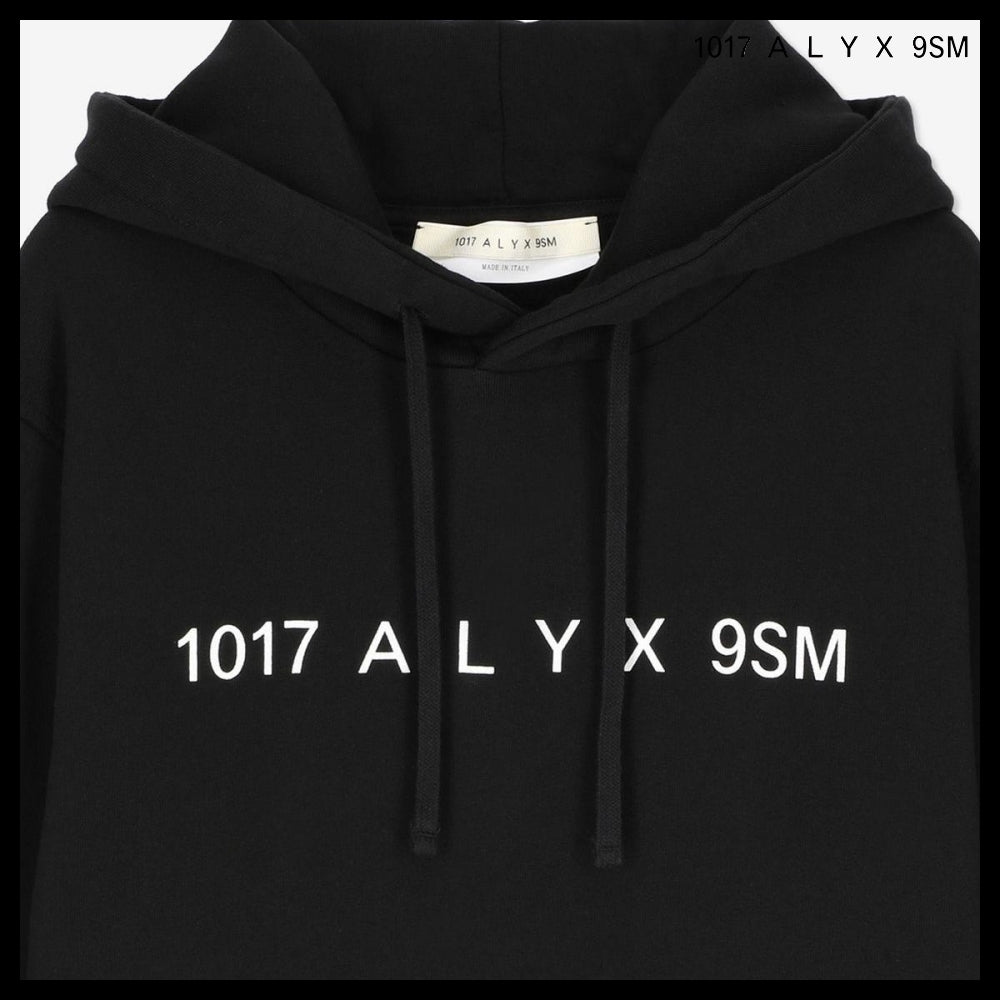 【ALYX】フロント ロゴ フーディー ブラック