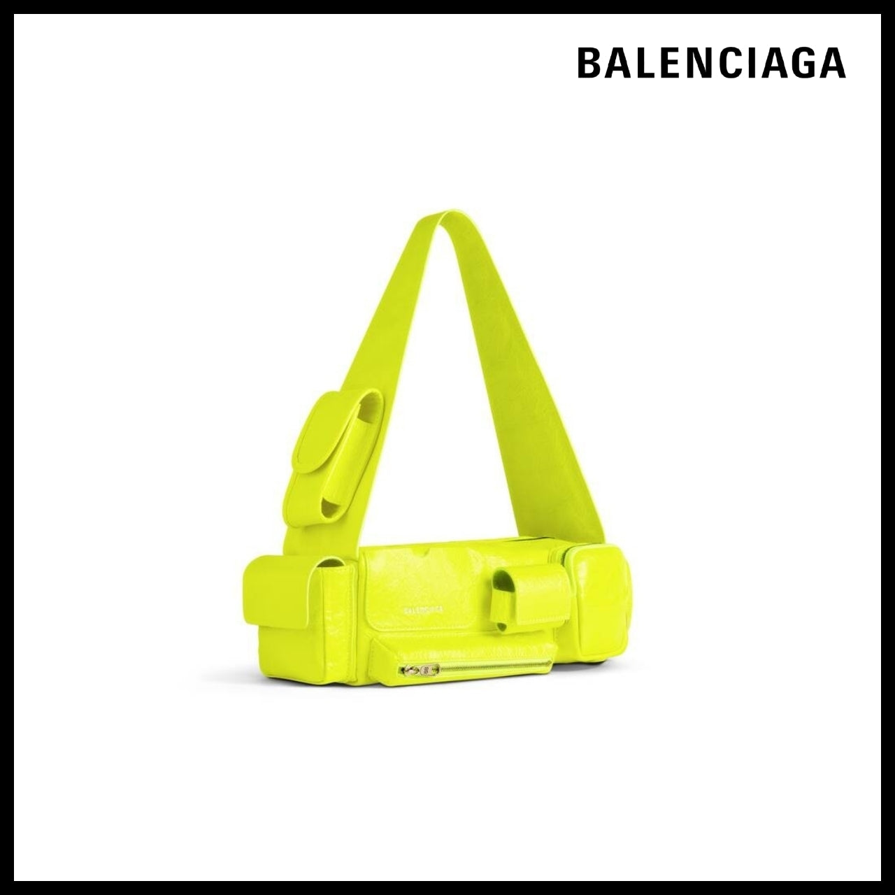 【BALENCIAGA】Superbusy XS Sling Bag Fluo Yellow