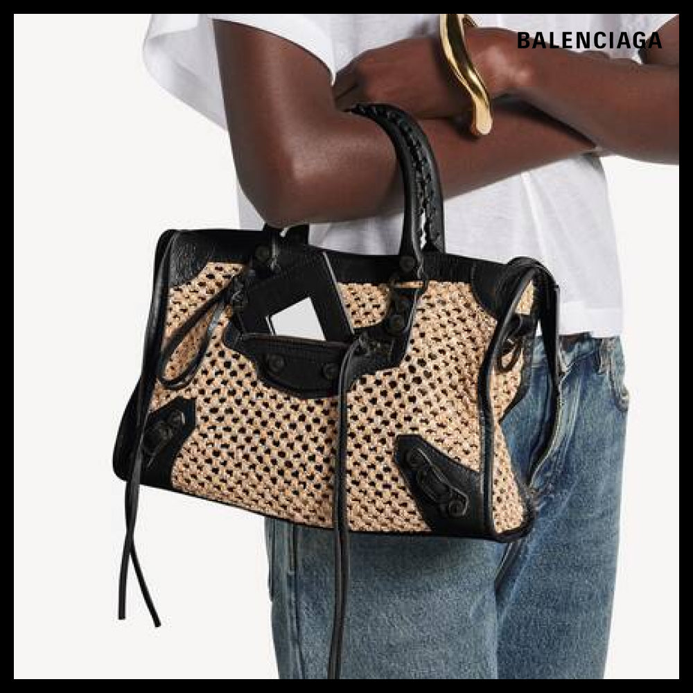 【BALENCIAGA】Le City Bag Small Natural Black