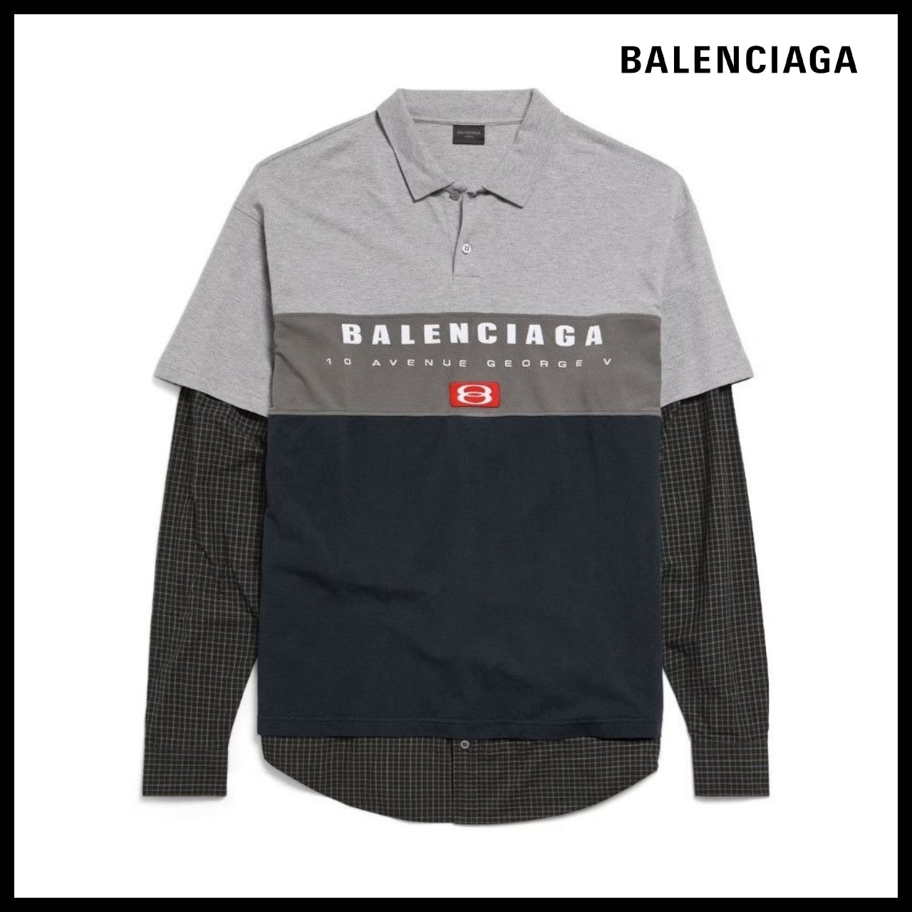 【BALENCIAGA】Unity Polo Shirt in Multicolor