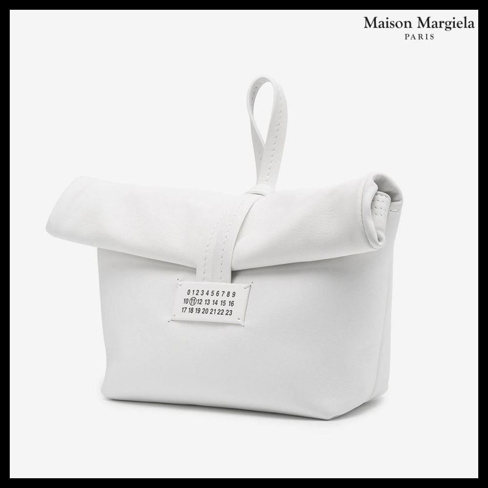 【Maison Margiela】Number Logo Clutch - White