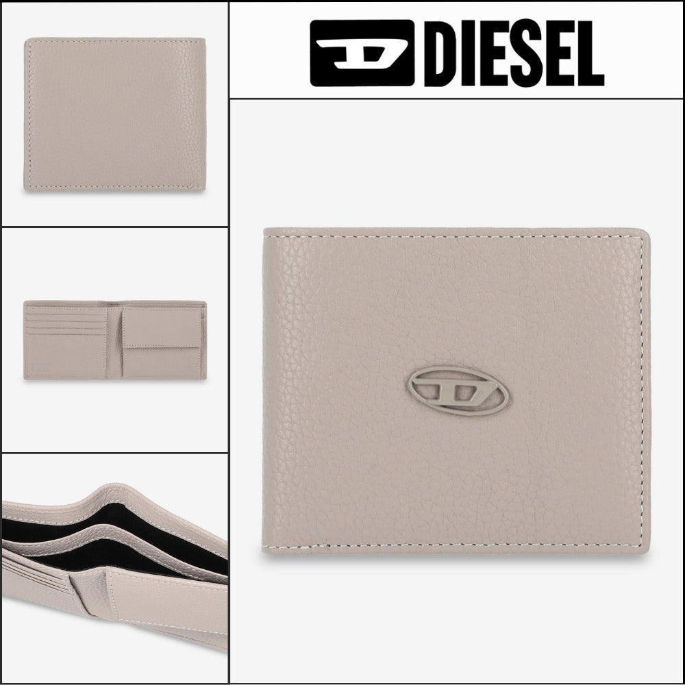 ◆DIESEL◆ 二つ折り財布 Bifold Wallet Grey コンパクト
