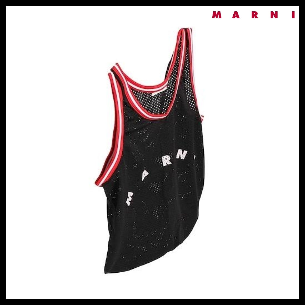 【MARNI】Basket Shopping Tote Bag - Black