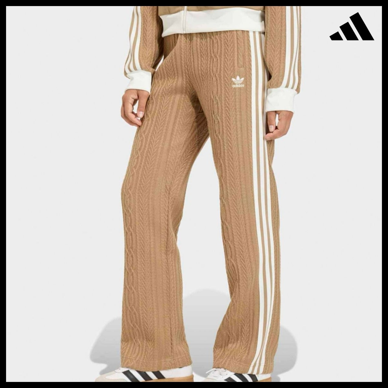 【ADIDAS】Knit Beckenbauer Brown Track Pants