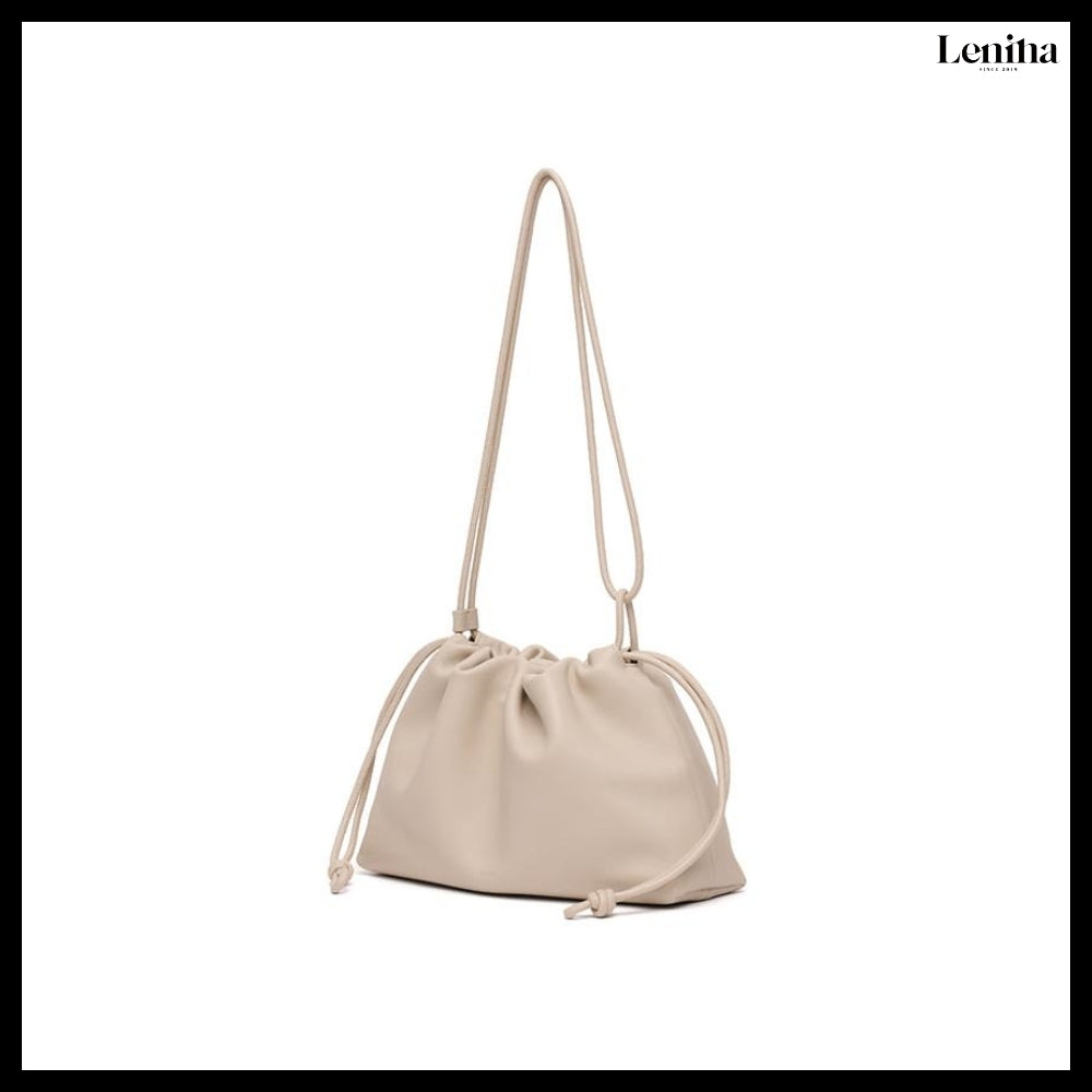 【LENINA】Floria Shoulder Cross Bag Gray