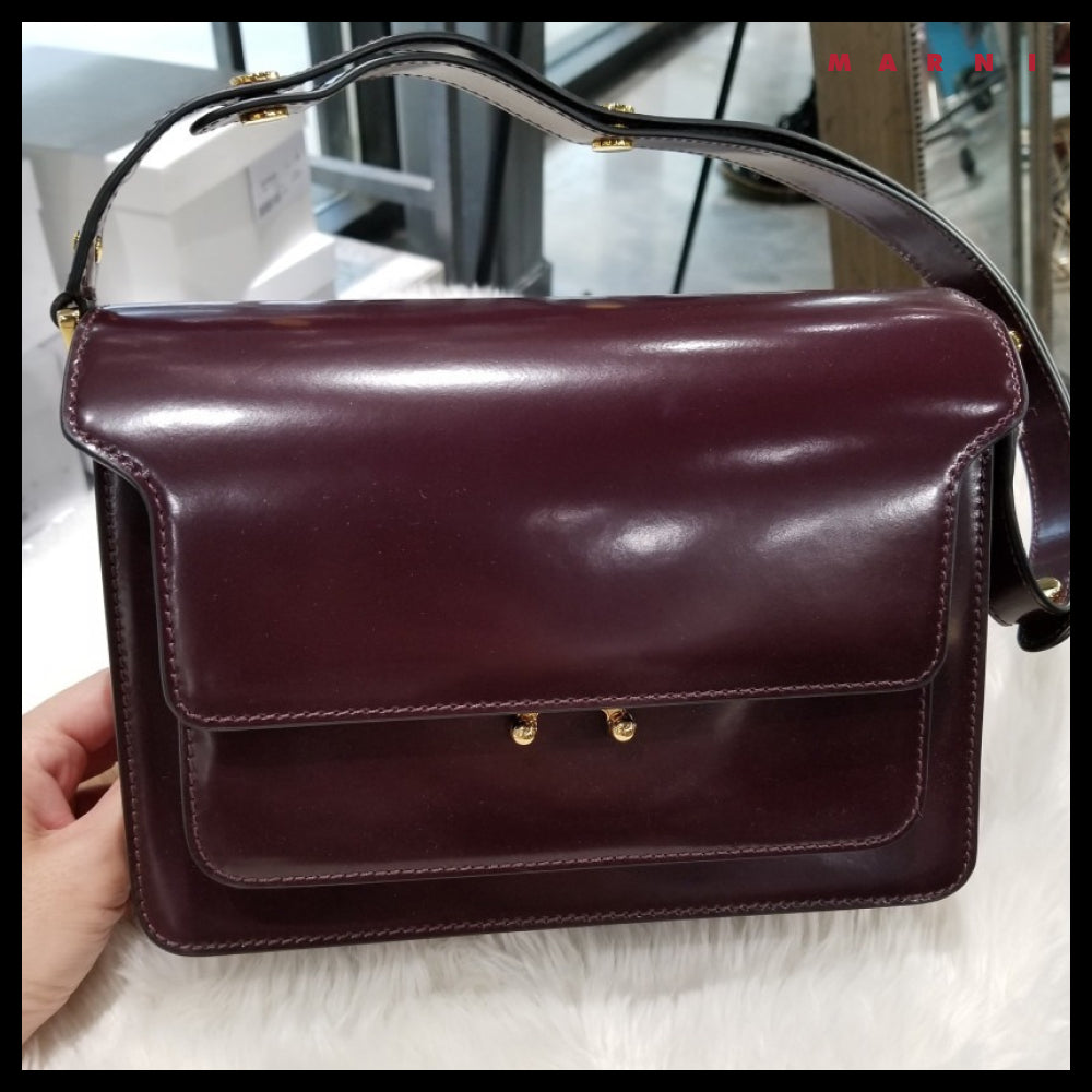 【MARNI】Glossy Medium Trunk Bag
