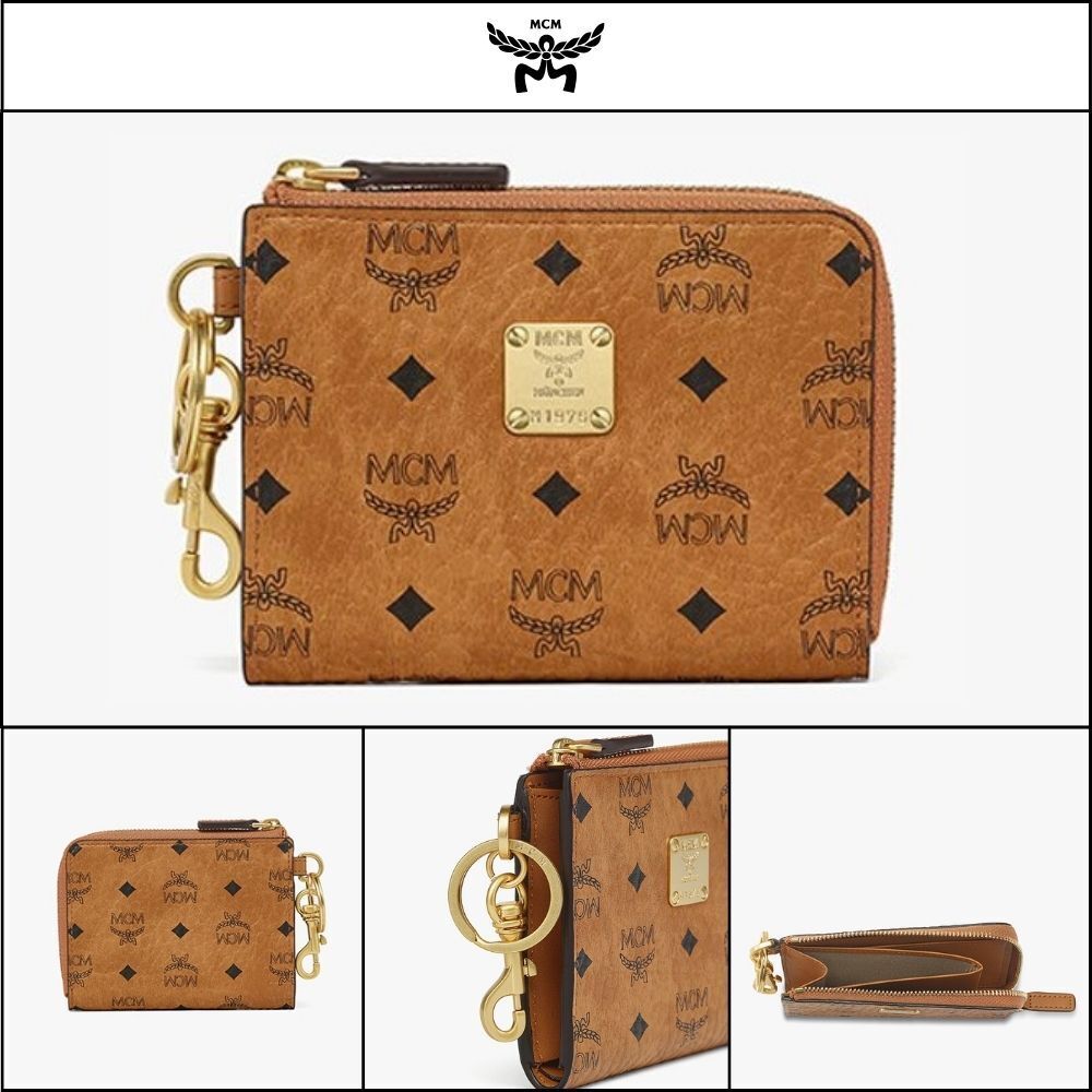 【MCM】Visetos card pouch Brown