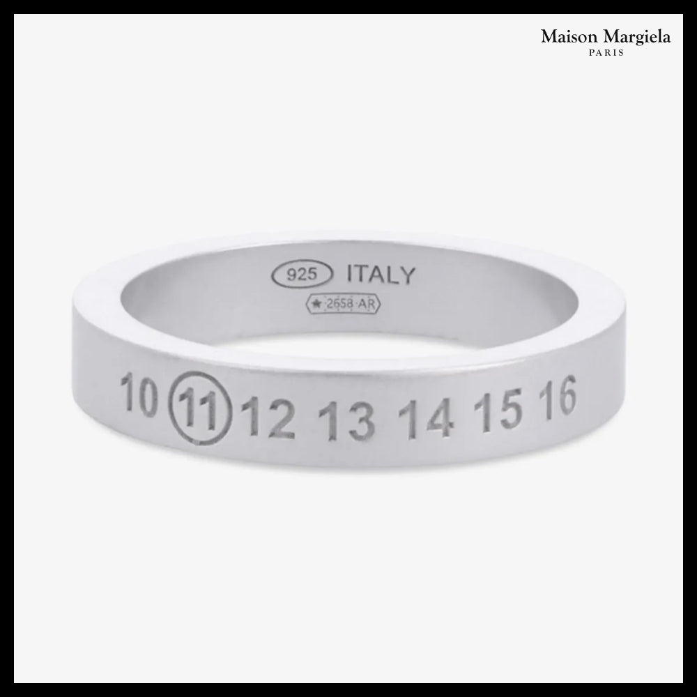 【Maison Margiela】Number Reference 4mm Ring Silver