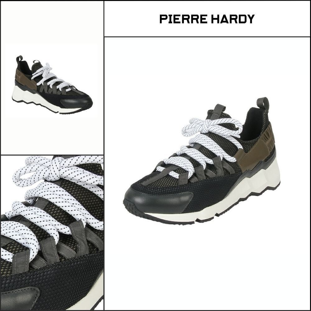 【Pierre Hardy】TREK COMET Sneakers LX01X Grey Kaki