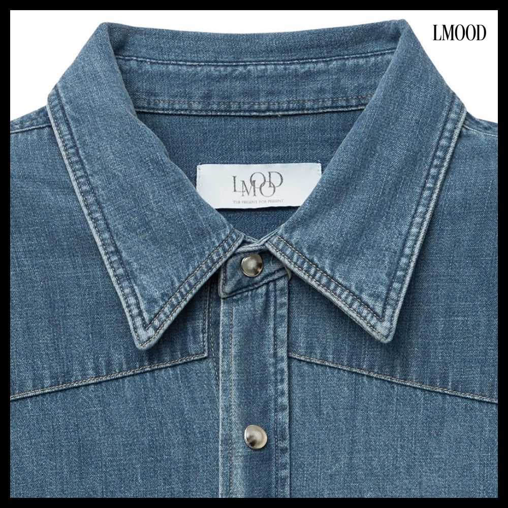 【LMOOD】Terry Denim Shirt 2 Colors