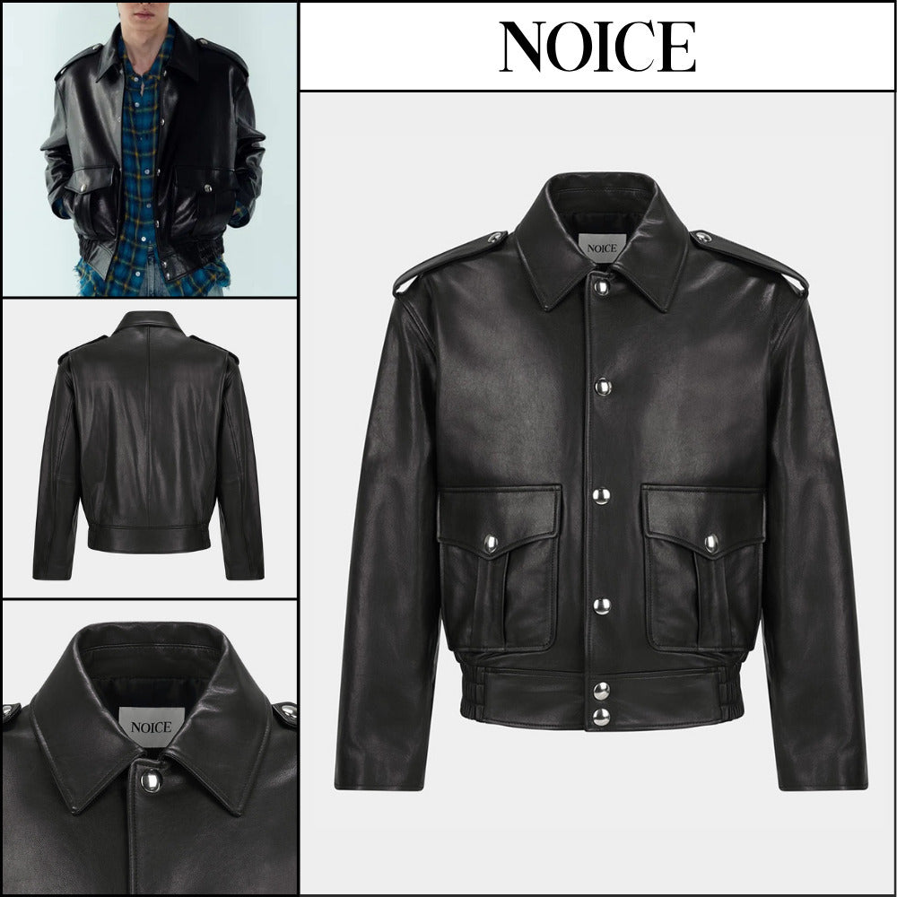 【NOICE  】ROBERT LAMBSKIN JACKET BLACK