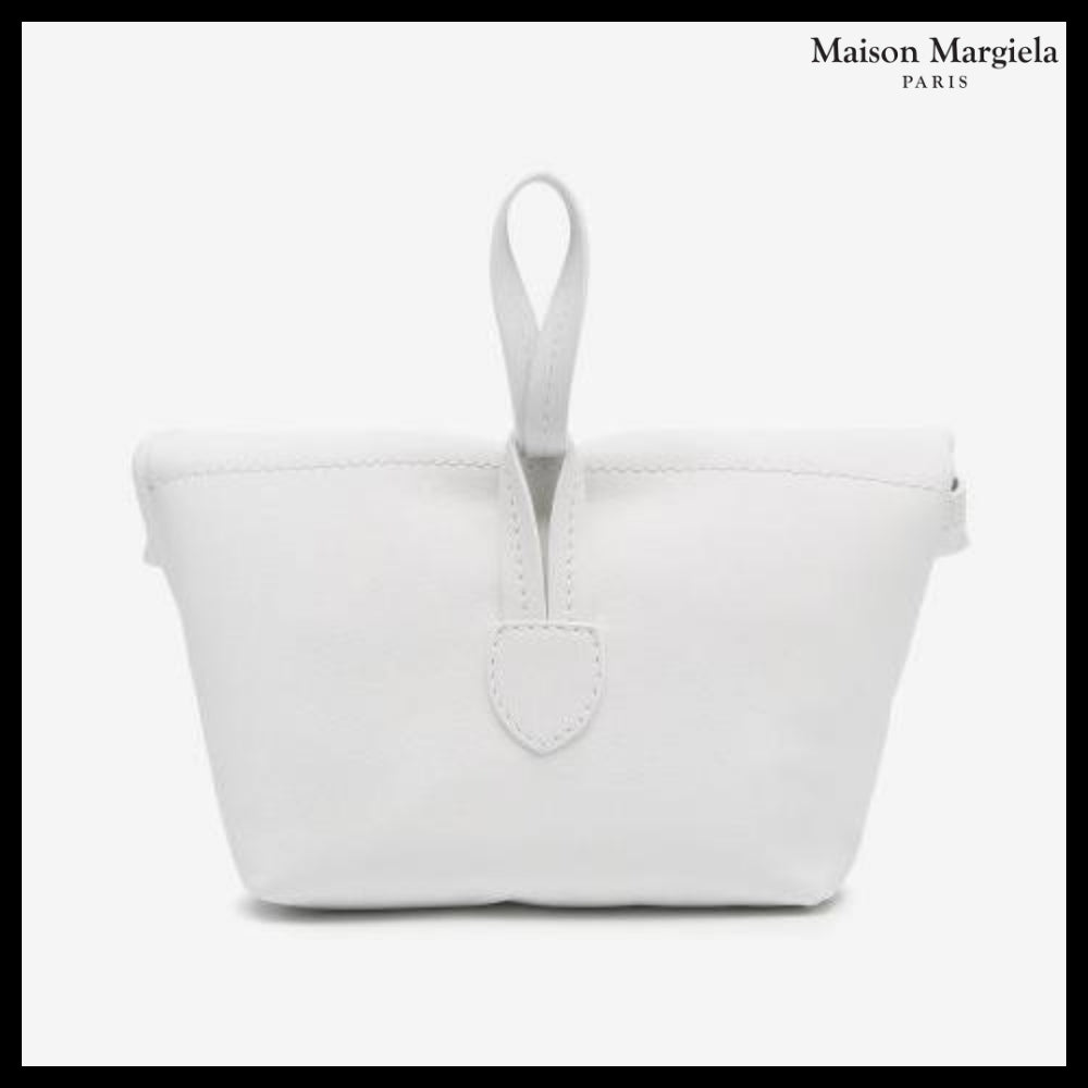 【Maison Margiela】Number Logo Clutch - White