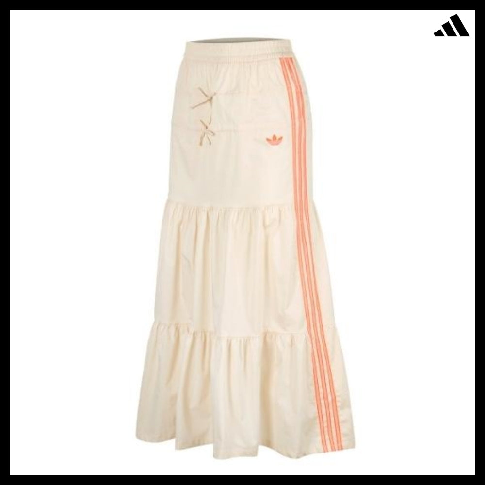 【ADIDAS 】Summer Glow Tiered Flare Long Skirt