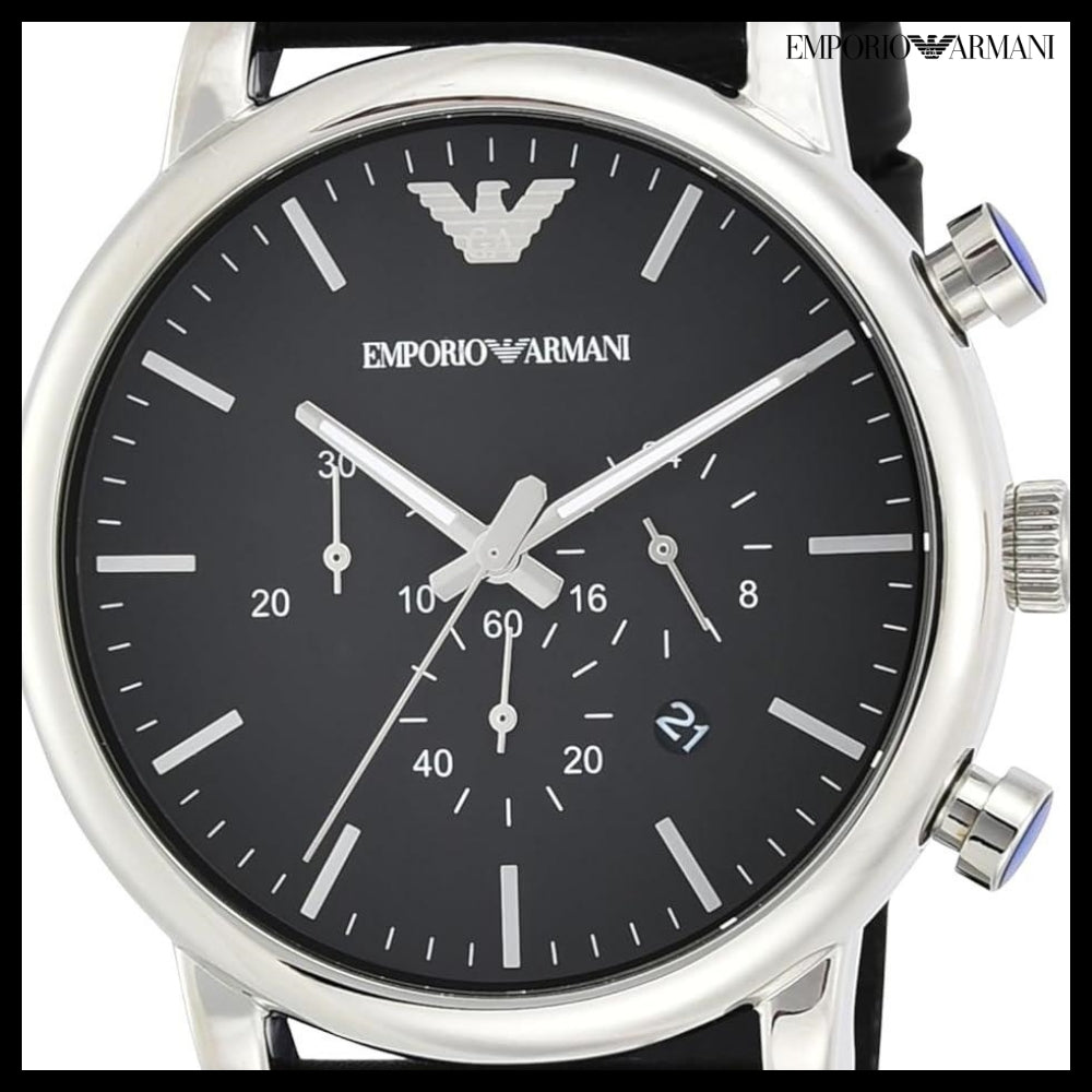 【EMPORIO ARMANI】Classic Chronograph Dial Watch