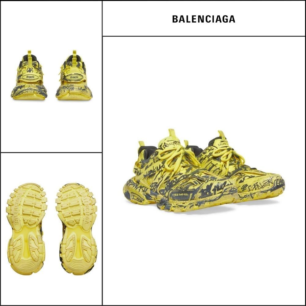 【BALENCIAGA】Track Graffiti Sneaker Yellow
