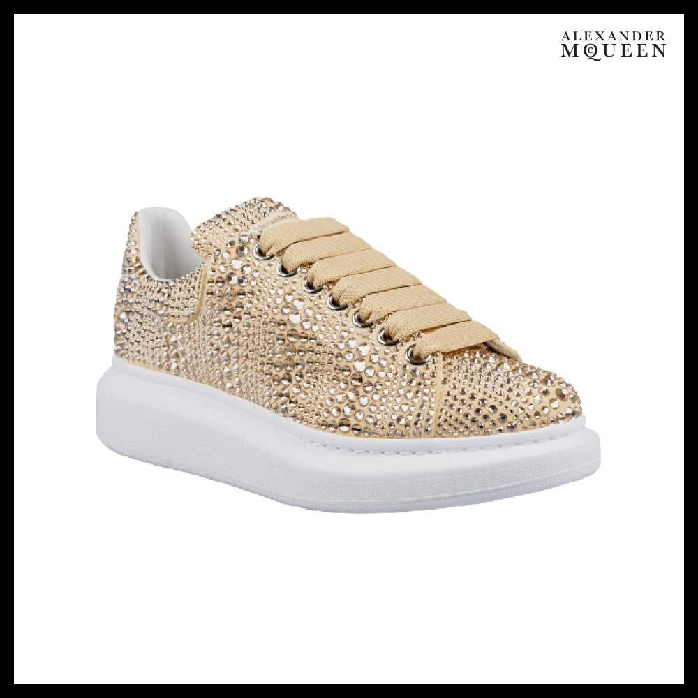 【Alexander Mcqueen】Allover Rhinestone Oversole Sneakers
