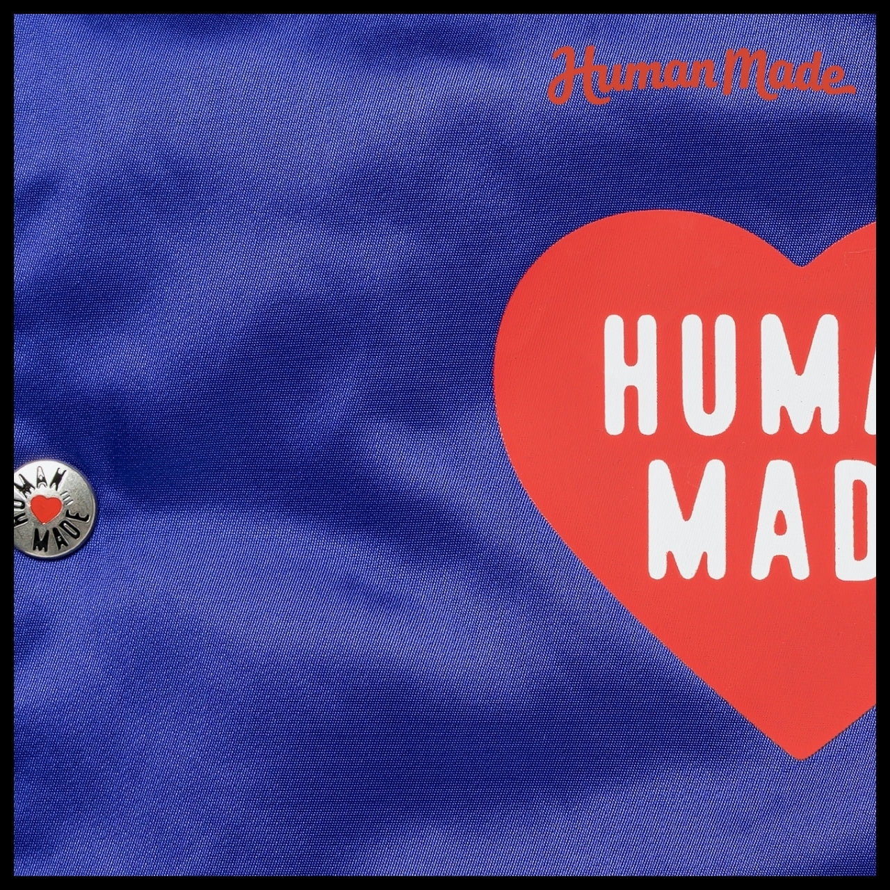 【HUMAN MADE】NYLON STADIUM JACKET BLUE
