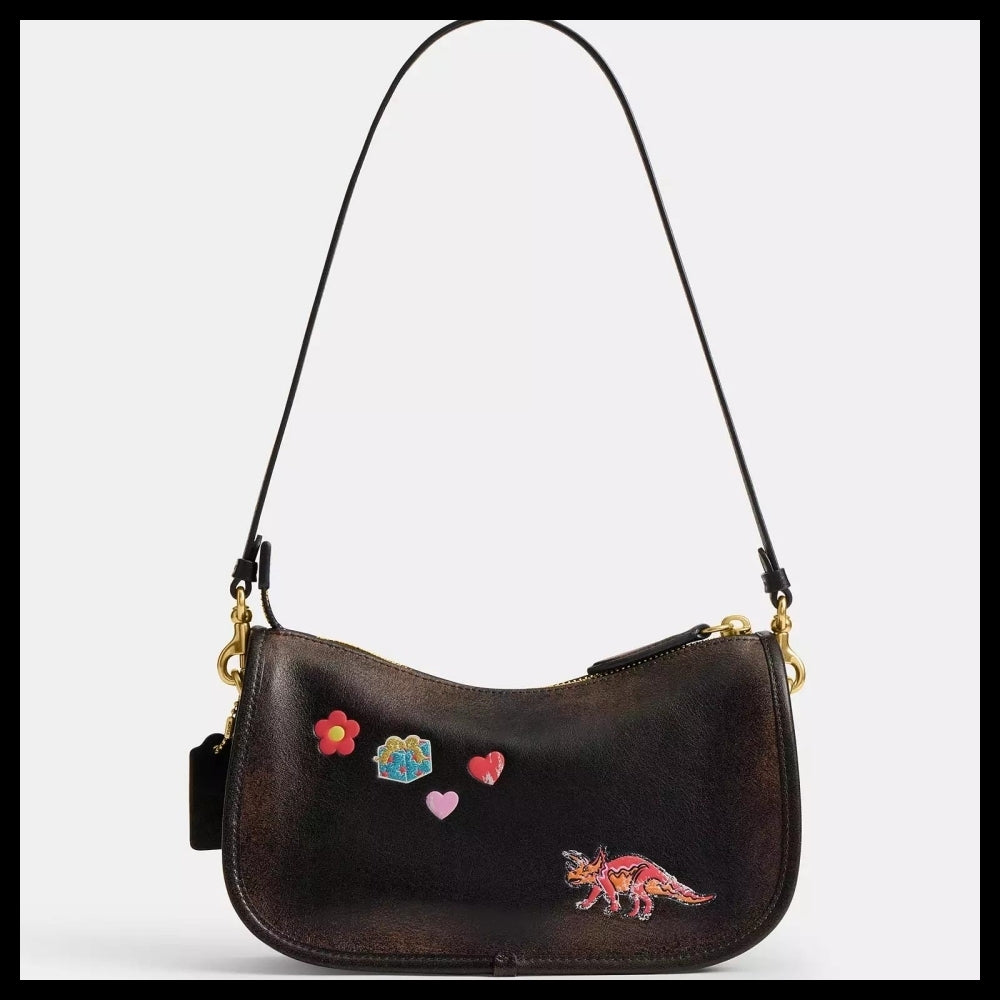 【Coach】Lexy Tenth Birthday Waverly Bag In Loved Leather