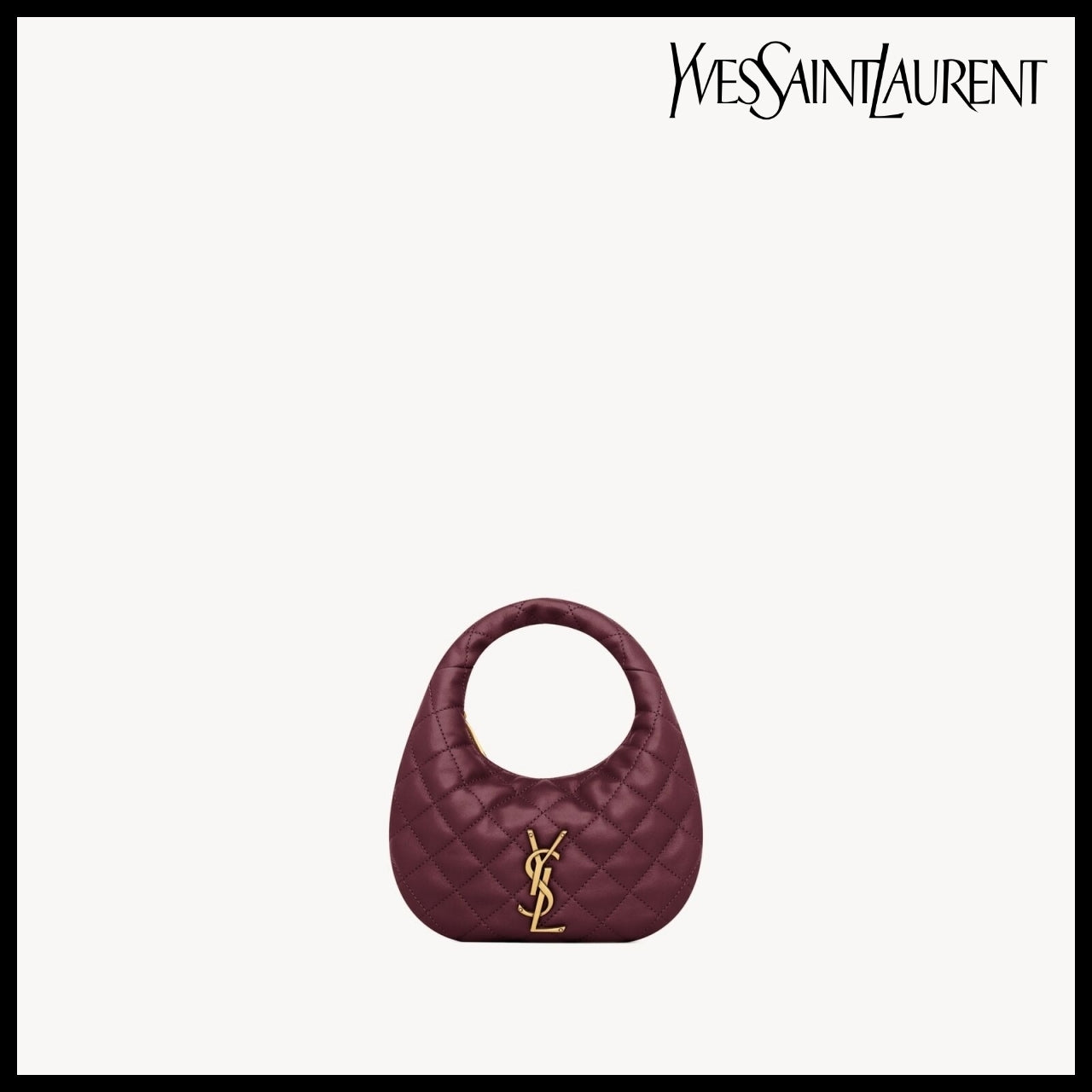 【Saint Laurent】Quilted Nappa Leather ICARINO Mini Bag