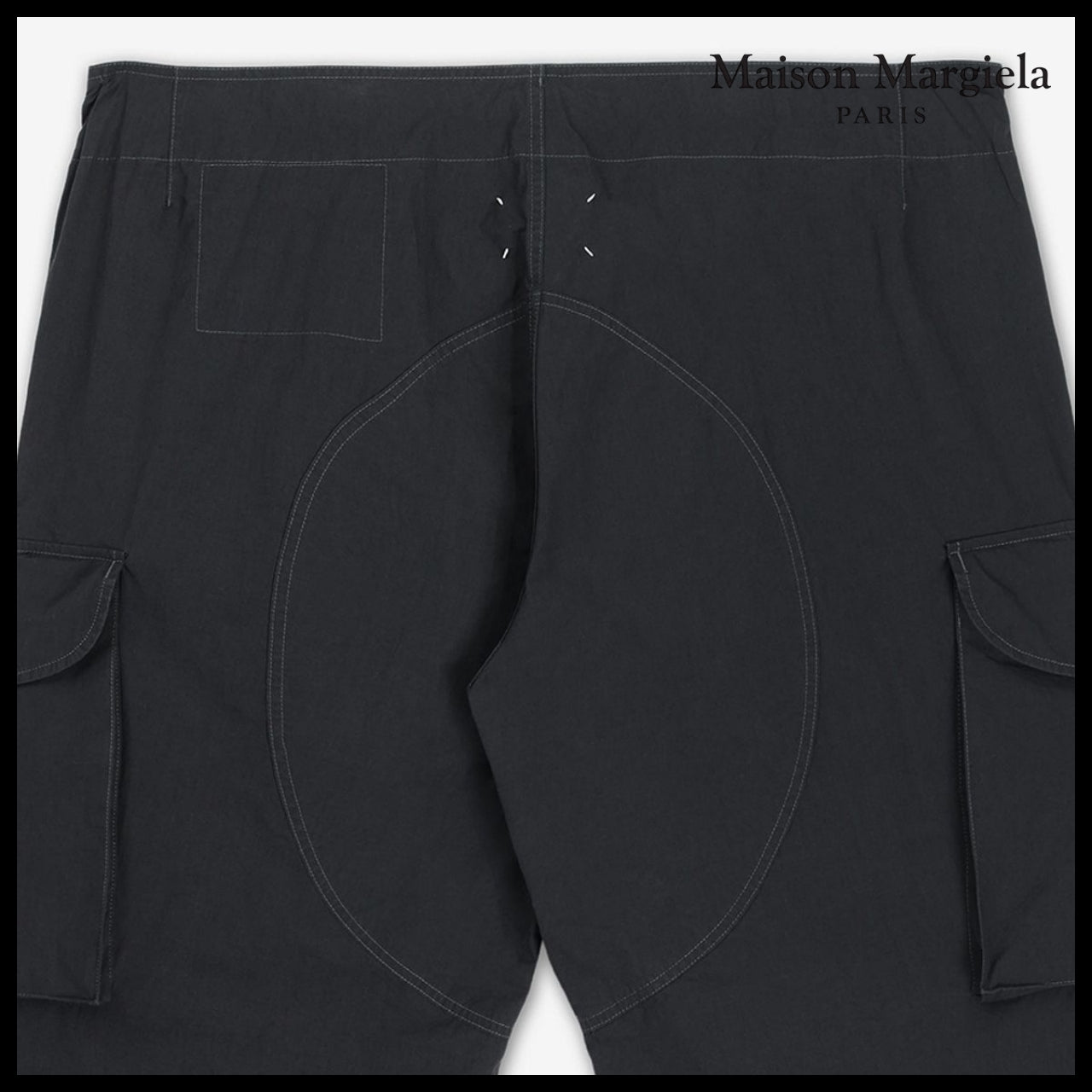 【Maison Margiela】String Cargo Pants Black