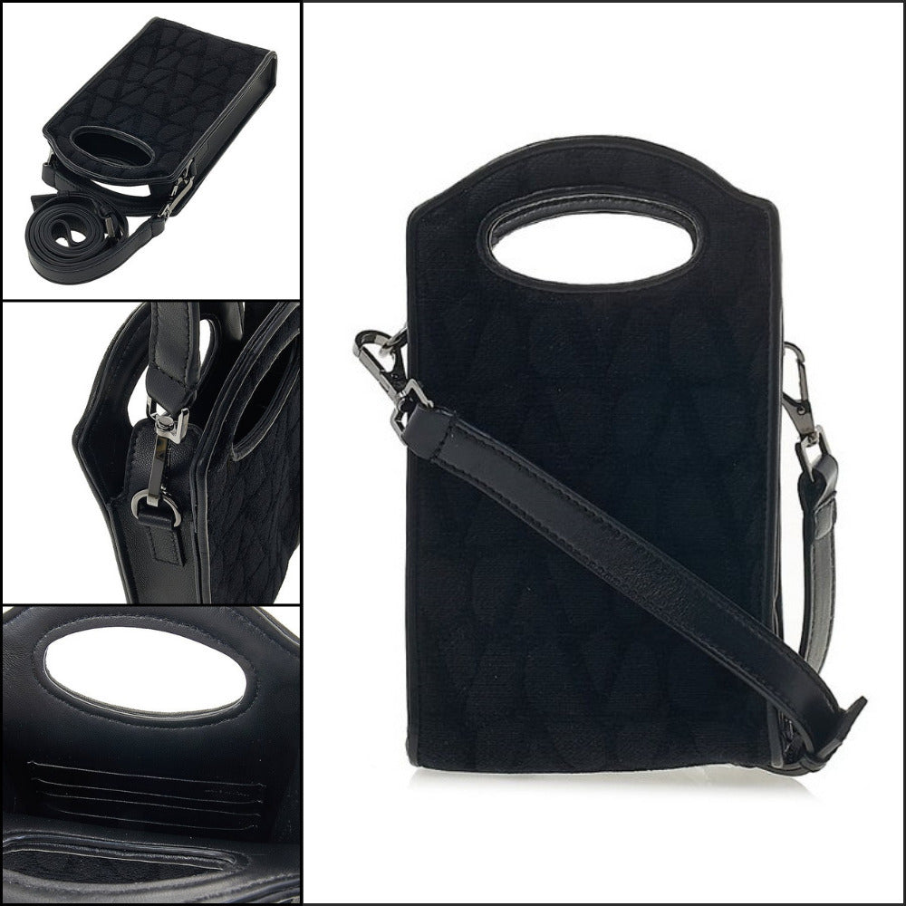 【VALENTINO】Men's Toile Iconography Phone Crossbody Bag