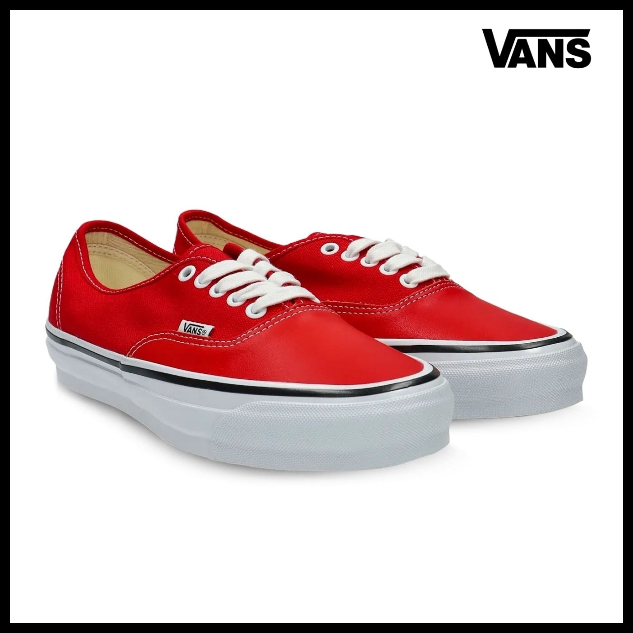 【VANS】Authentic Vibram sole sneakers red