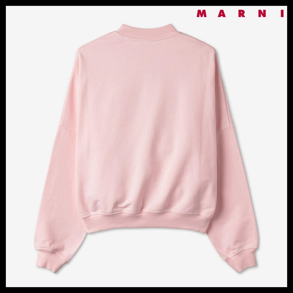 【MARNI】Logo Sweatshirt Pink