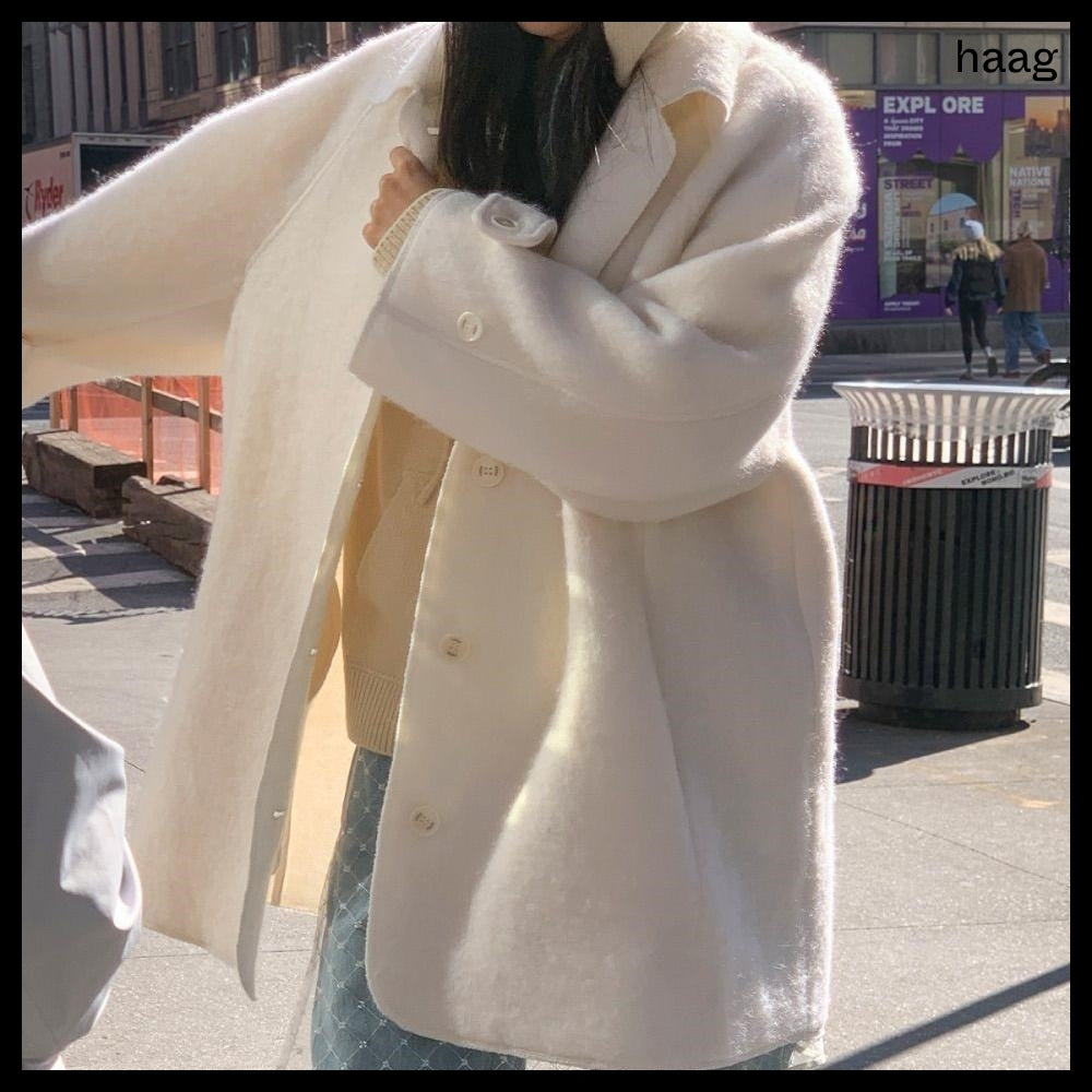 【HAAG】A Coat Cardigan Ivory