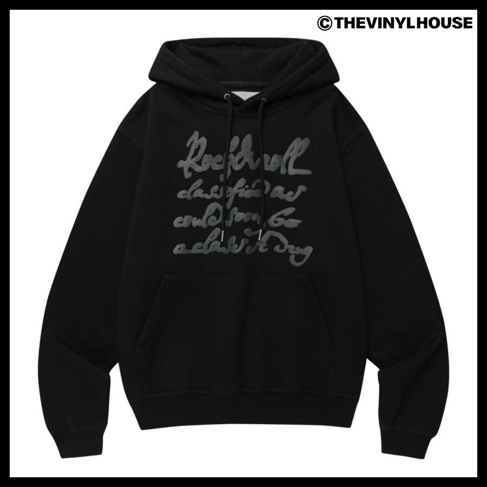 【THEVINYLHOUSE】Cursive writing typo hoodie (4 colors)