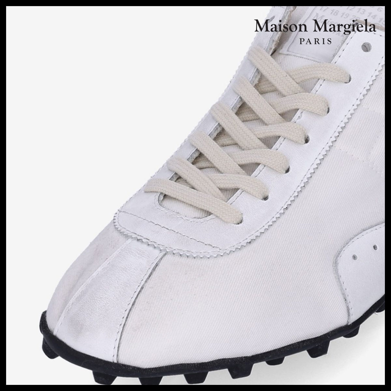 【Maison Margiela】Sprinter Low Top Sneakers White Birch