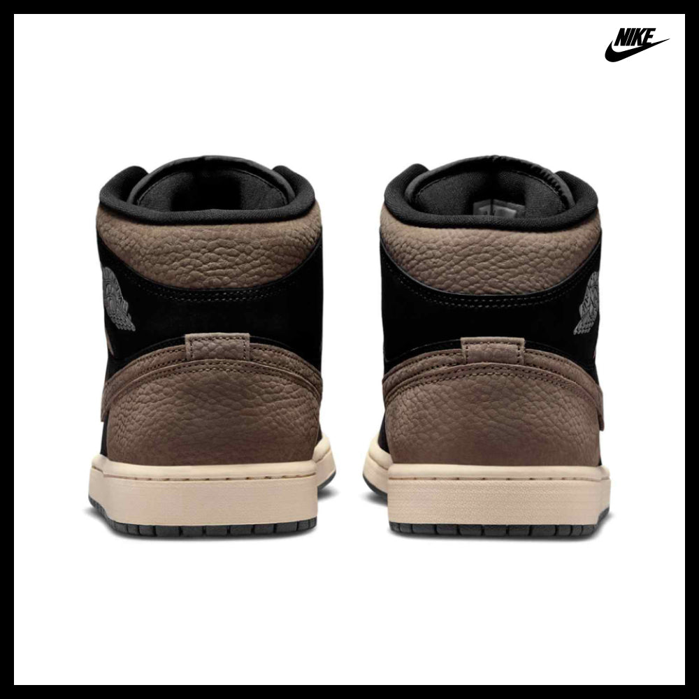 【NIKE】Air Jordan 1 Mid SE M Black Light Wild Mango Olive