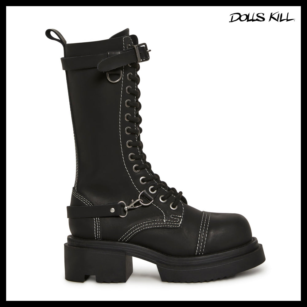 ◆DOLLS KILL◆DARKER WAVS Signal Combat Boots