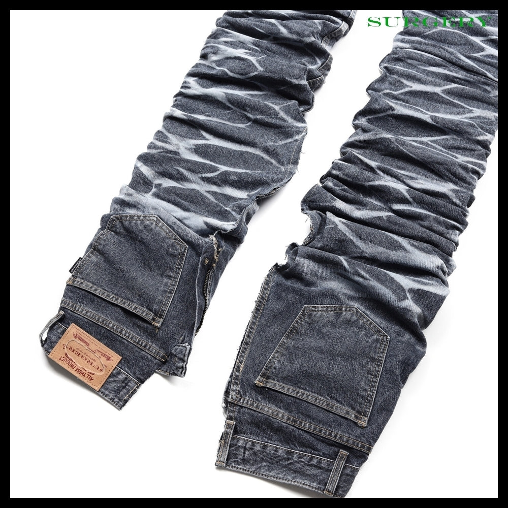 【SURGERY】Yoonseul Long Length Double Jeans Blue