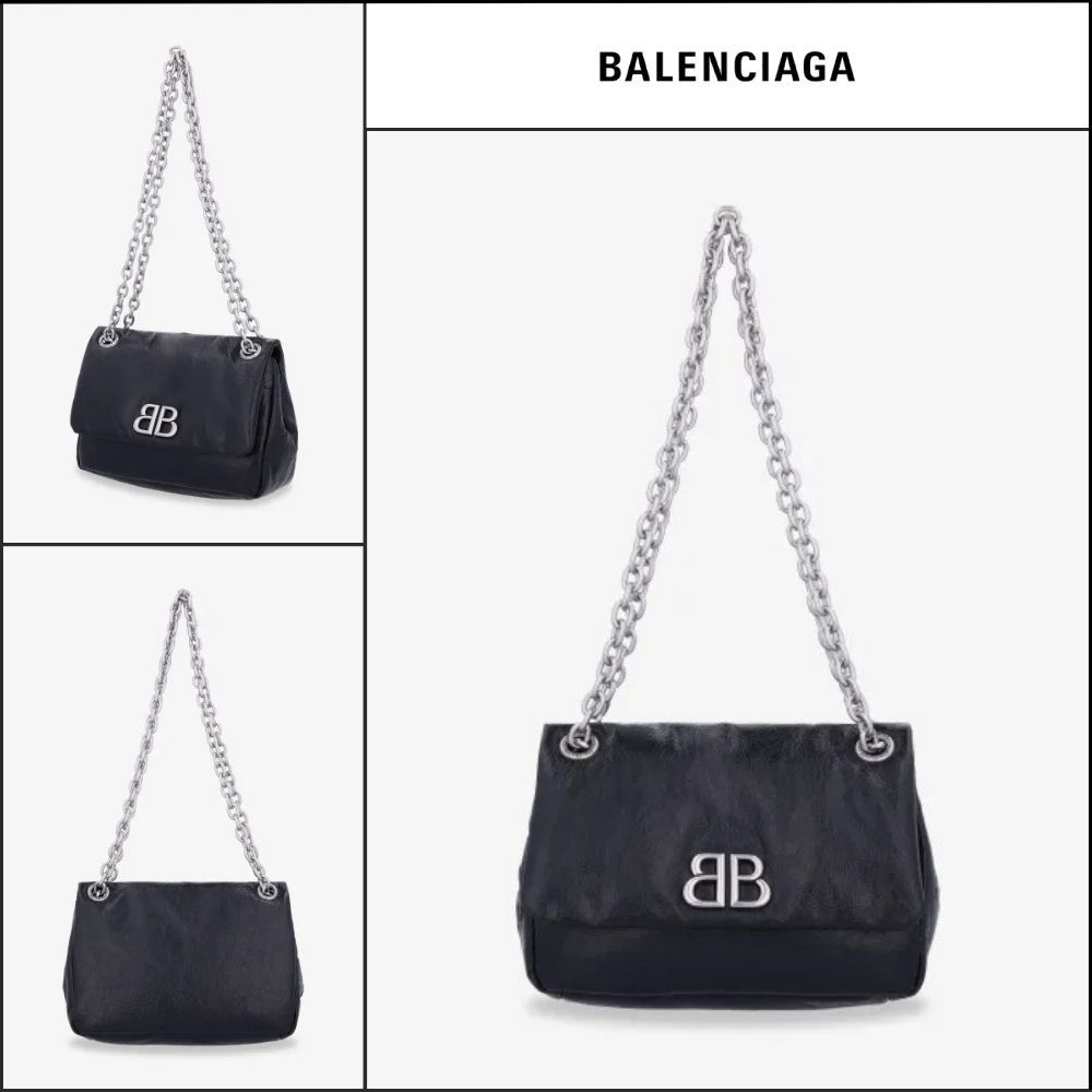 【BALENCIAGA】Monaco Mini Tote Bag Black