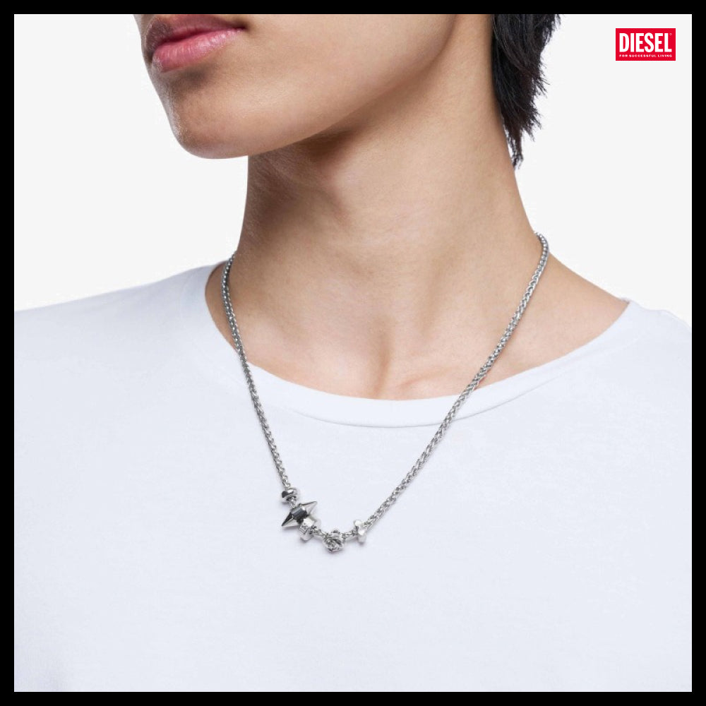 【DIESEL】Logo Chain Necklace