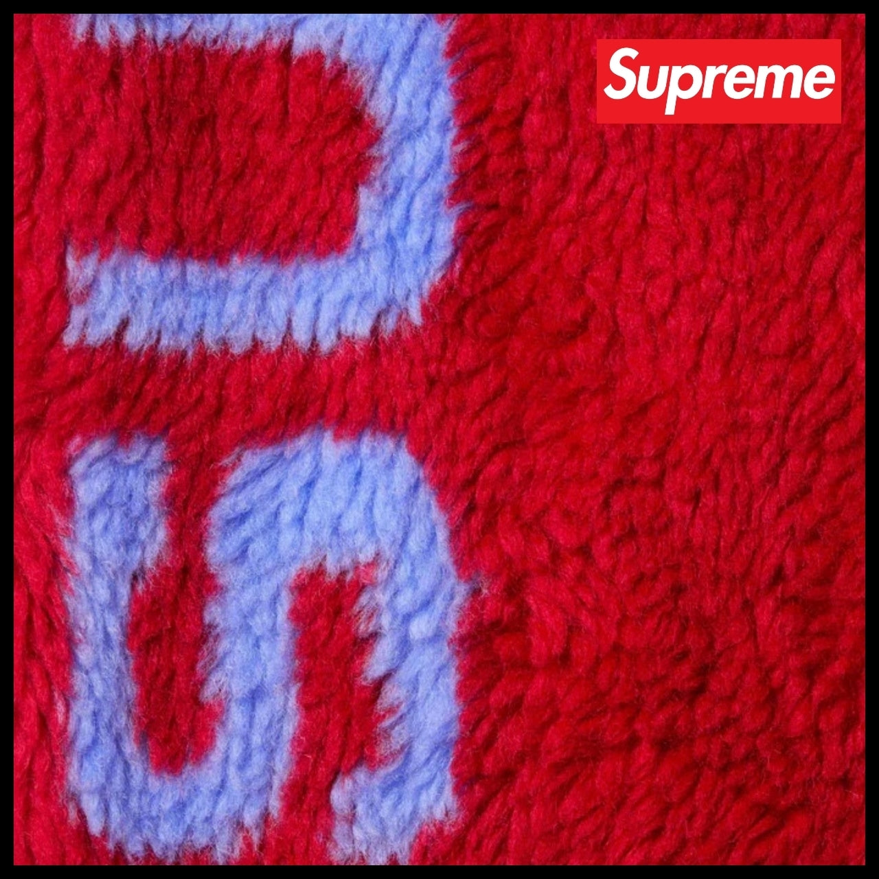 【Supreme】Shoulder Logo Fleece Jacket Red 25SS