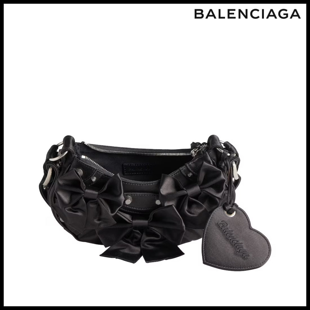【BALENCIAGA 】Le Cagole Satin Shoulder Bag XS