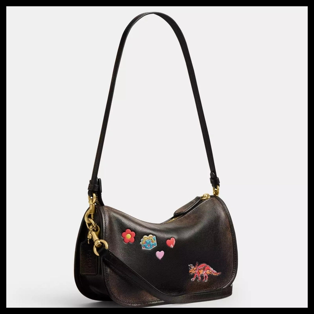 【Coach】Lexy Tenth Birthday Waverly Bag In Loved Leather