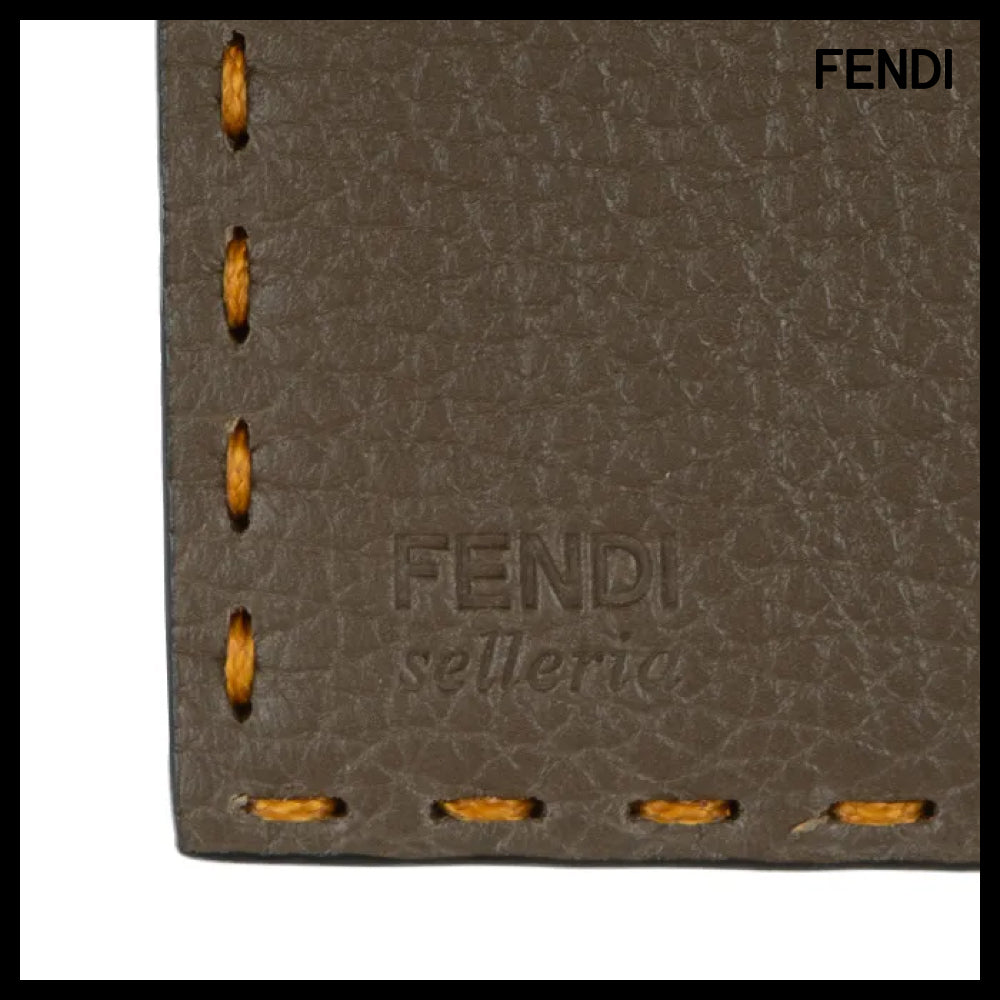 【Fendi】Selleria Unisex Card Wallet Leather Luxury